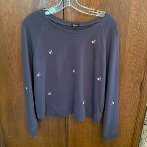 Rails Theo Vintage Black Flower Buds top size m